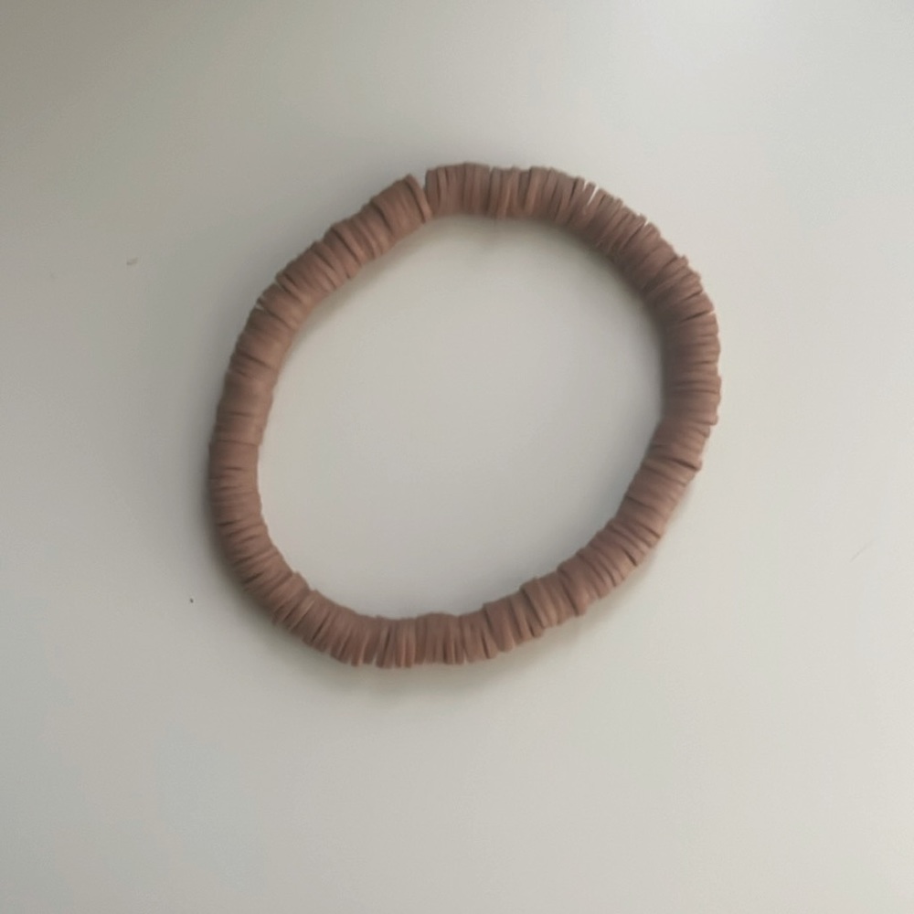 🤎Plain Brown🤎 clay beads bracelet